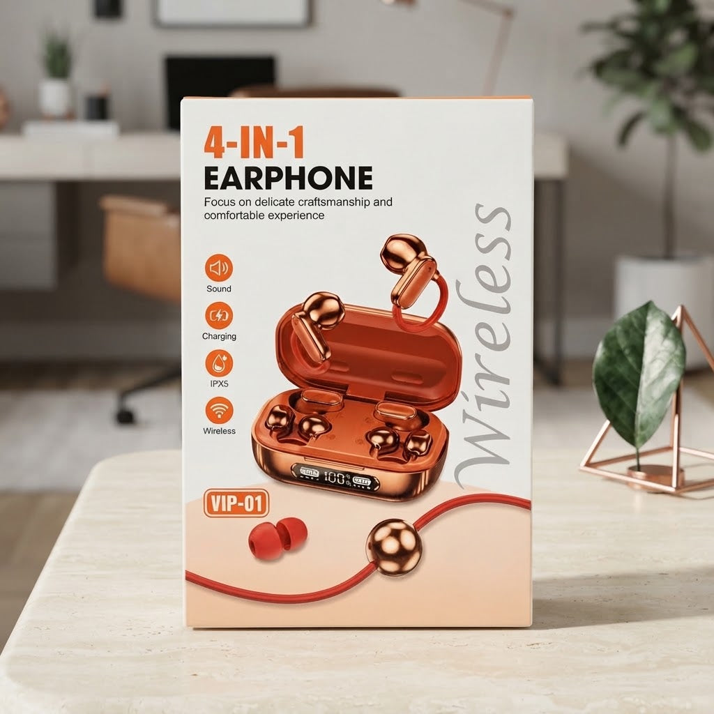 4-in-1 Wireless Earphones | Open-Ear & Sleep Buds Combo |IPX5 Waterproof