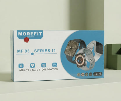 Morefit MF 83 Series 11 Multi-Function Smartwatch with 4 Straps Bundle