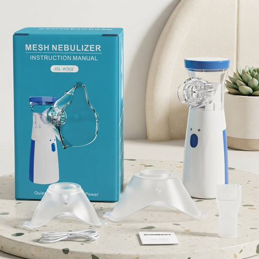 Portable Mesh Nebulizer with 3 Masks – For Kids & Adults