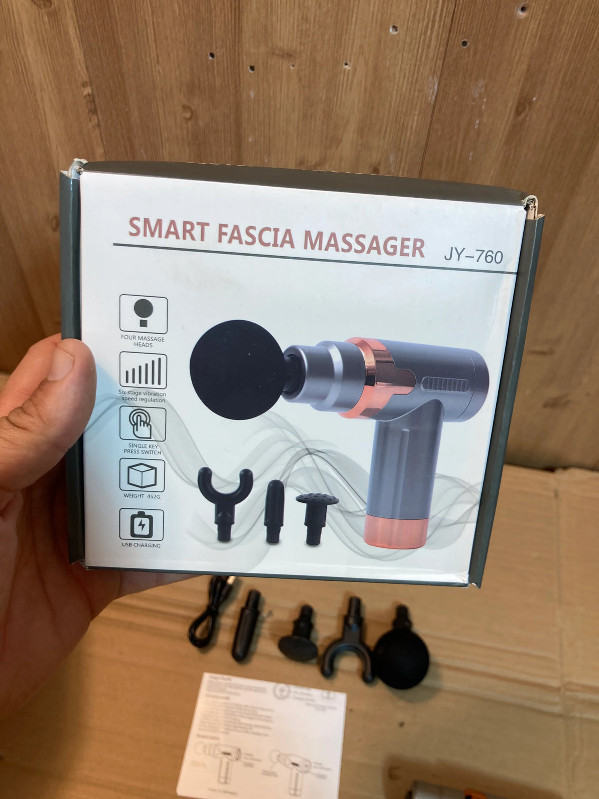 JY-760 Professional Deep Tissue Massage Gun for Muscle Recovery