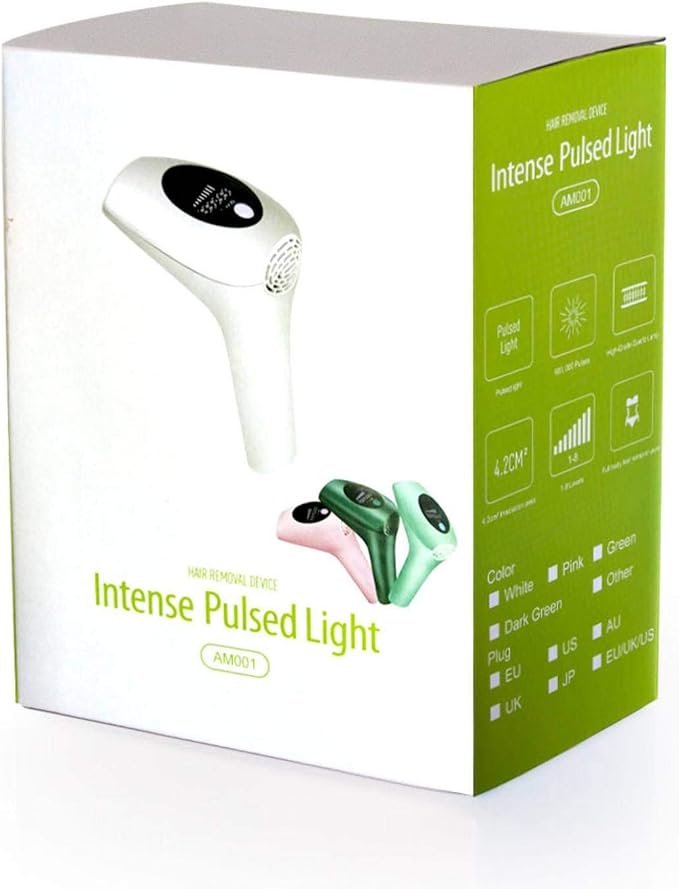 Smart IPL Hair Removal Device – 900,000 Flashes with LCD Display