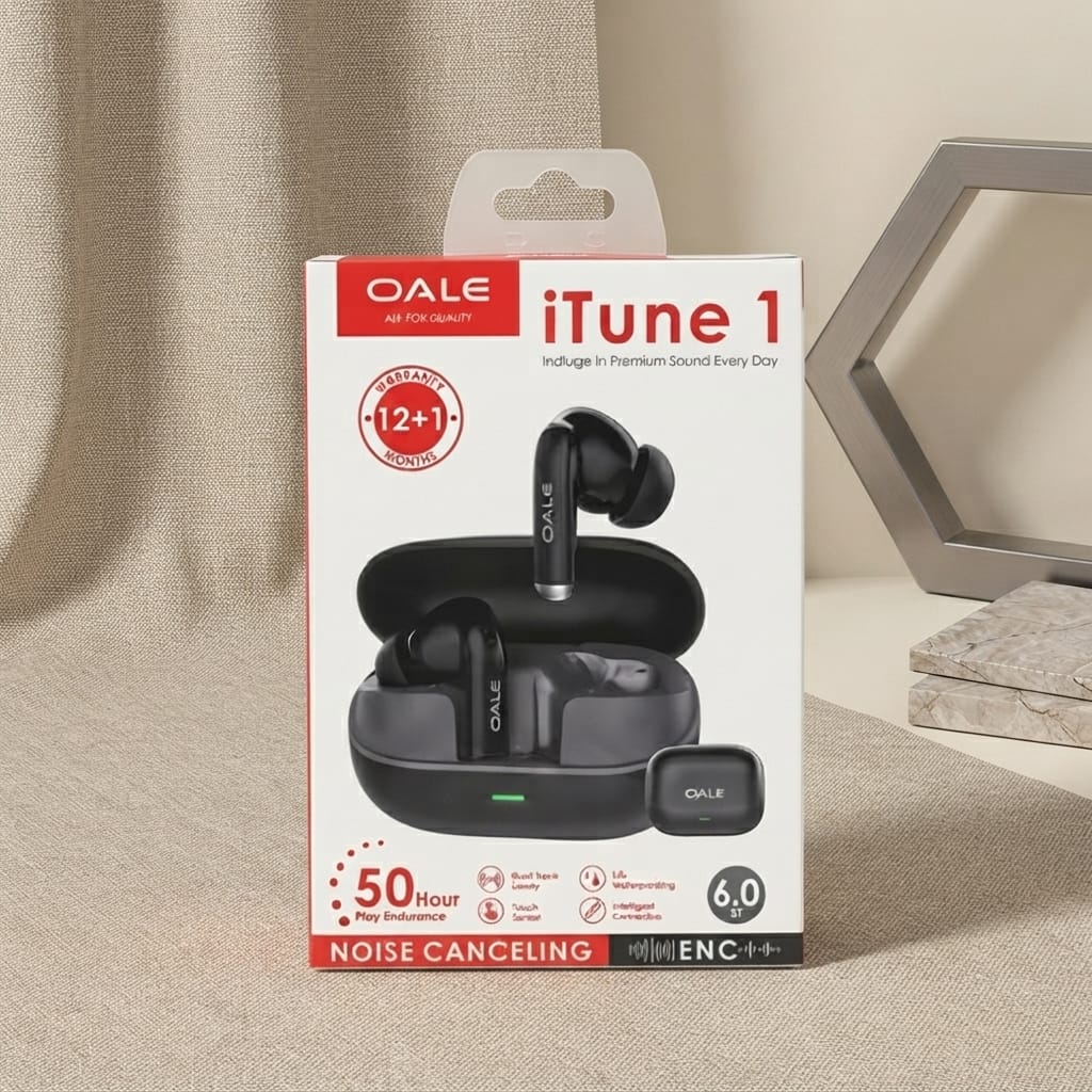 Oale iTune 1 ANC Wireless Earbuds | 50-Hour Playtime | Bluetooth 6.0