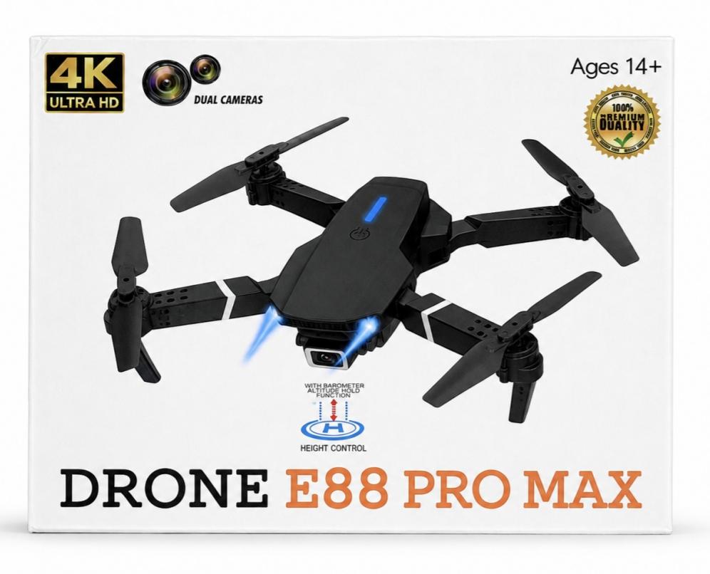 E88 Pro Max 4K Foldable Drone with Dual Camera