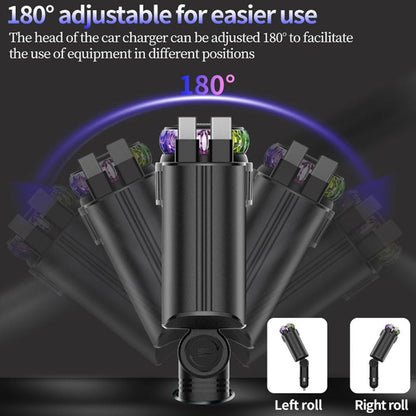 5-in-1 Car Charger 38W | Fast Charging USB-C Car Adapter