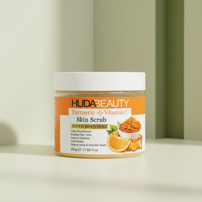 Huda Beauty Turmeric & Vitamin C Exfoliating Skin Scrub 500g