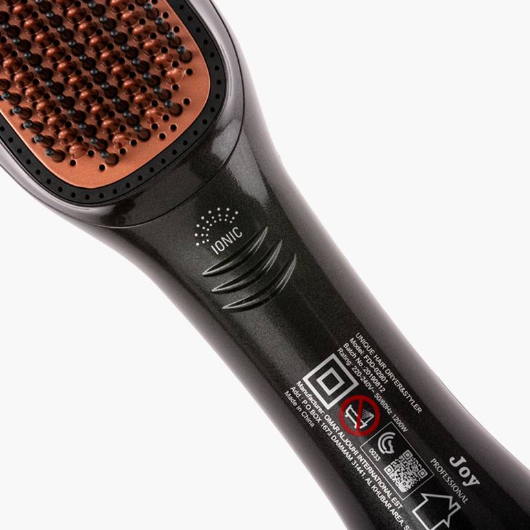 2-in-1 Ionic Hair Dryer & Styling Brush – Fast Drying & Smooth Styling