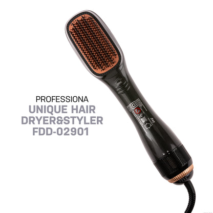 Ionic Hair Dryer Brush 2-in-1 | Hot Air Blow Dry & Style at Home
